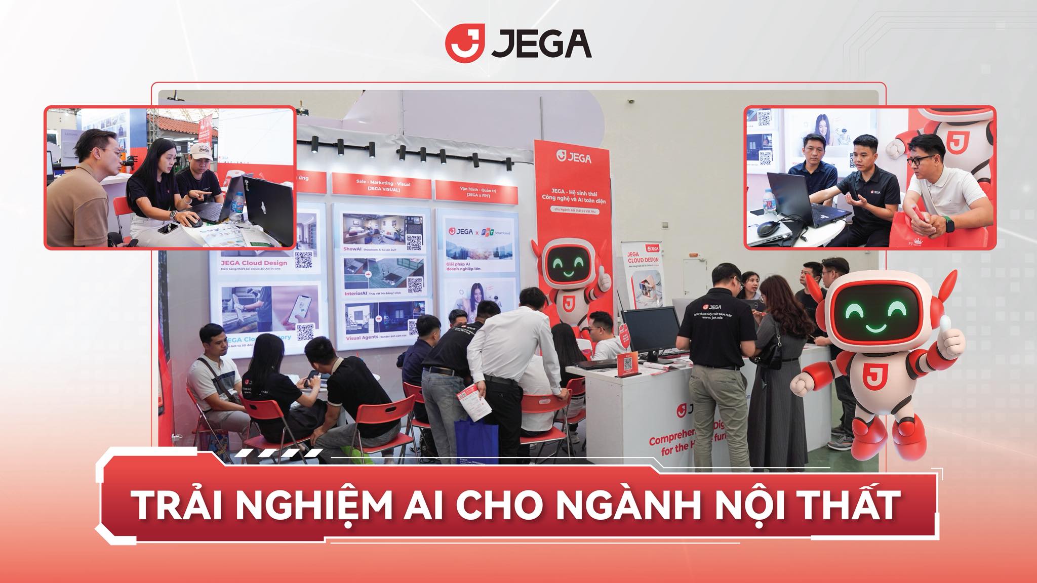 JEGA tại Vietbuild 2026: Giới thiệu hệ AI Agent cho ngành nội thất & vật liệu hoàn thiện