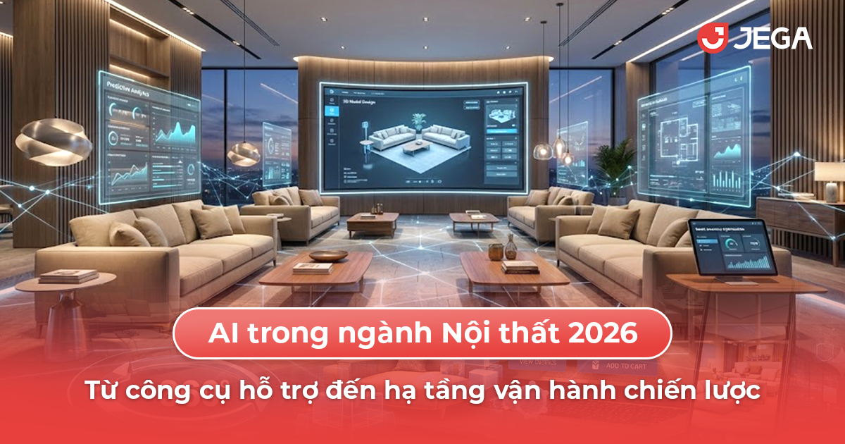AI trong ngành Nội thất 2026: Từ công cụ hỗ trợ đến hạ tầng vận hành chiến lược