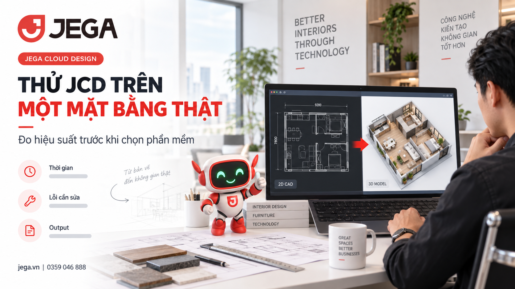 Cách thử JCD trên một mặt bằng thật trước khi chọn phần mềm
