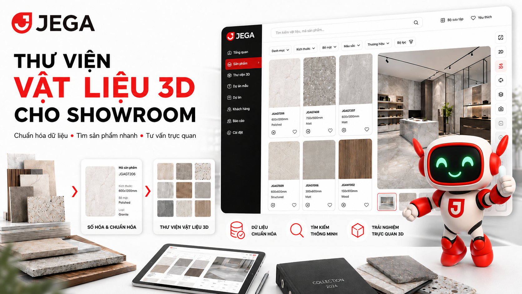 CÁCH XÂY DỰNG THƯ VIỆN VẬT LIỆU 3D CHO SHOWROOM GẠCH VÀ VẬT LIỆU XÂY DỰNG