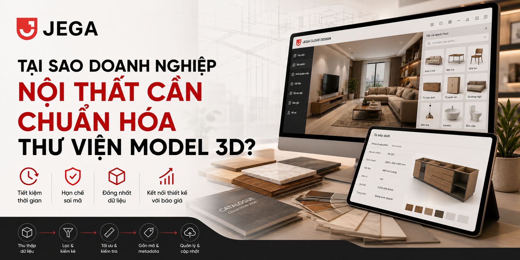 TẠI SAO DOANH NGHIỆP NỘI THẤT CẦN CHUẨN HÓA THƯ VIỆN MODEL 3D?