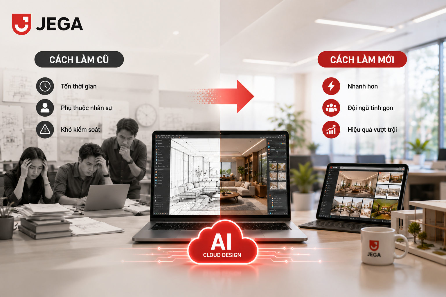 Khủng Hoảng Nhân Sự Ngành Thiết Kế Nội Thất: Cách Công Nghệ AI "Cứu Cánh" Cho Các Studio (2026)