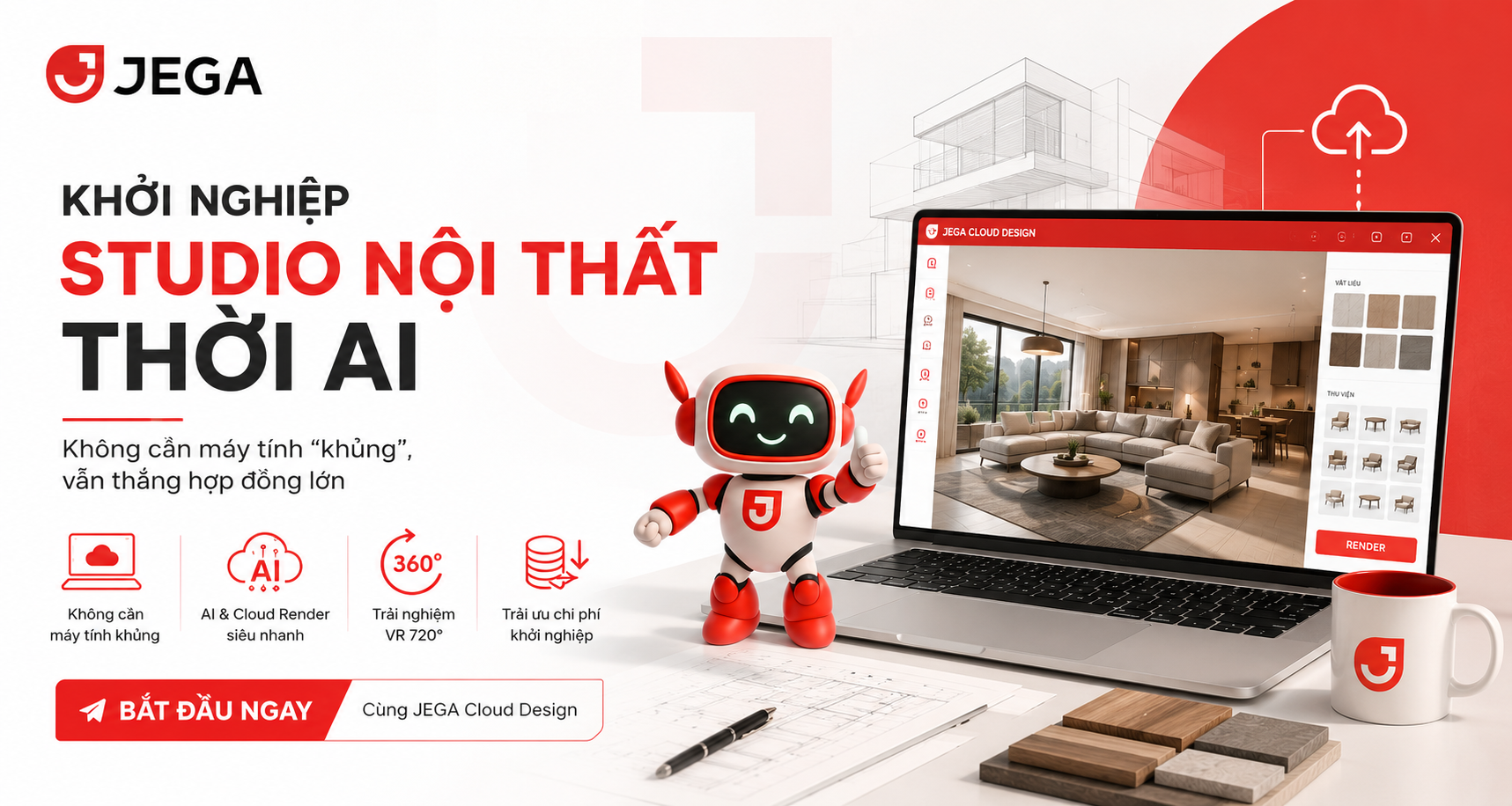 Khởi Nghiệp Studio Nội Thất Thời AI: Không Cần Máy Tính "Khủng", Vẫn Thắng Hợp Đồng Lớn