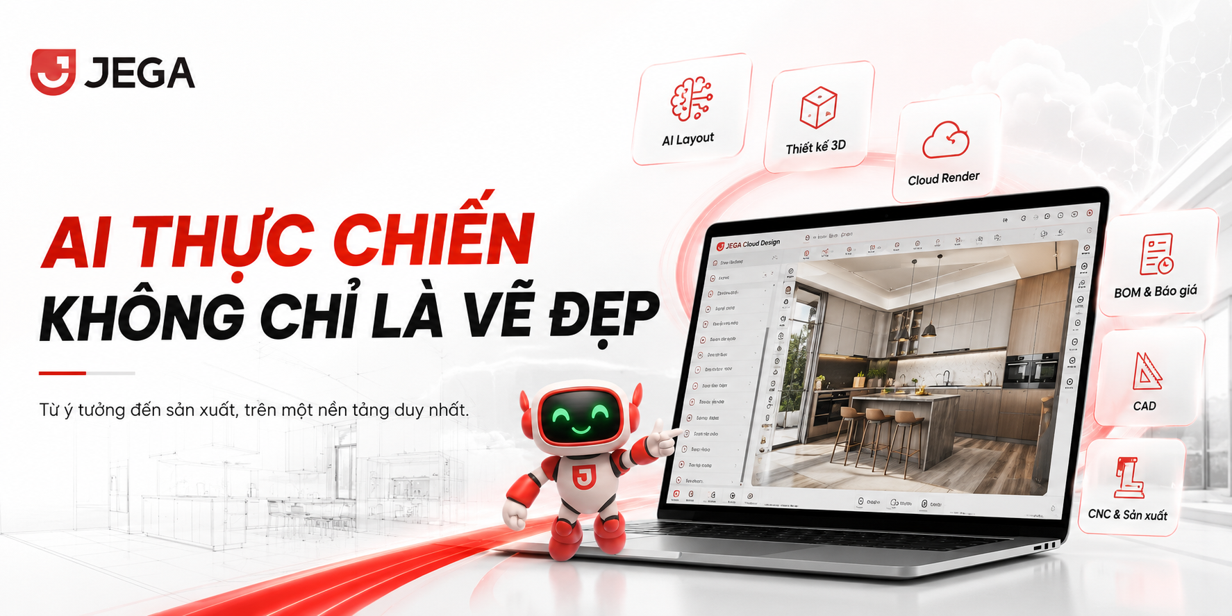 Trí Tuệ Nhân Tạo (AI) Trong Thiết Kế Nội Thất 2026: Đừng Nhầm Lẫn Giữa "Vẽ Tranh" Và "Thực Chiến"