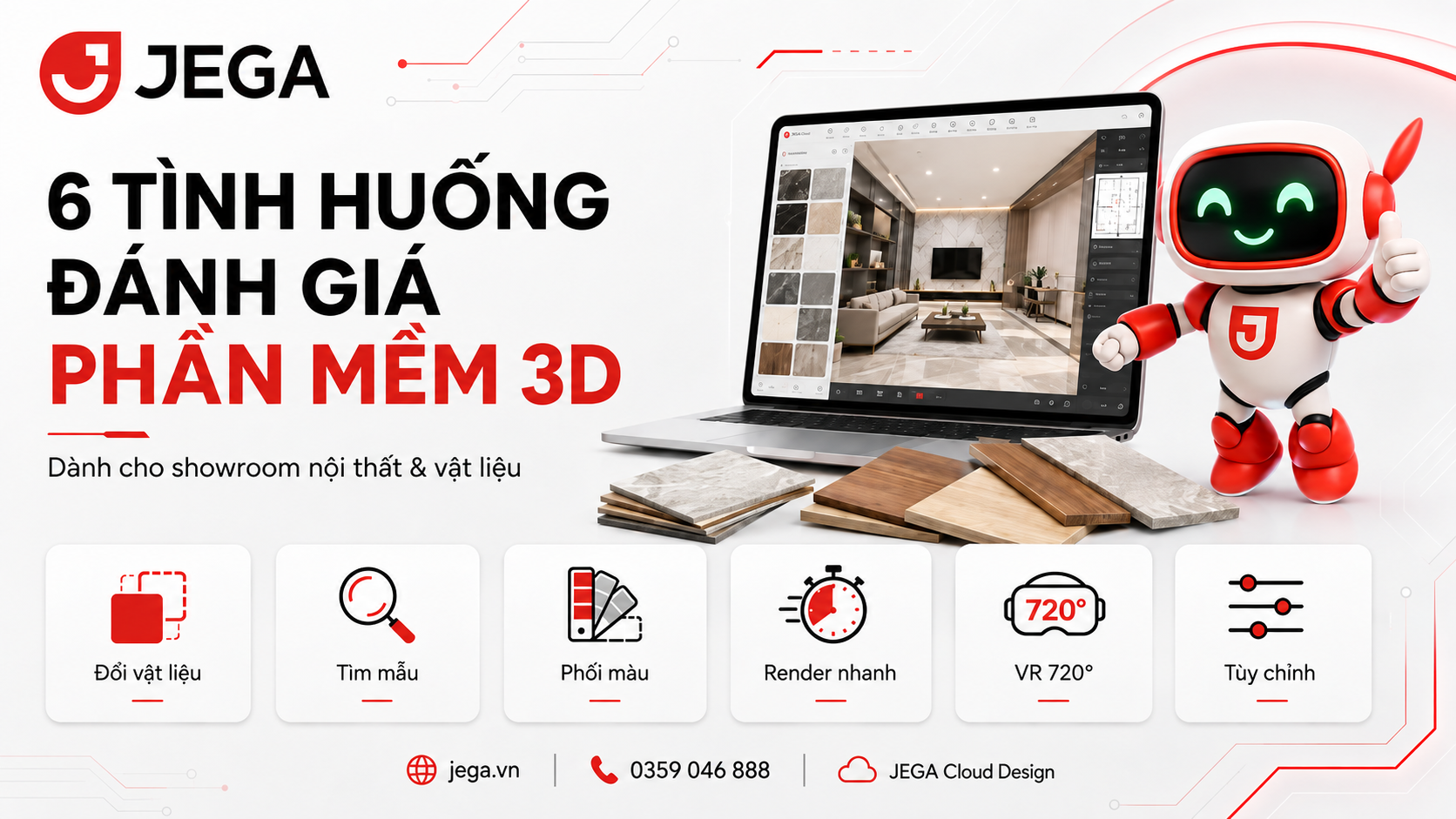 Showroom có thể đánh giá phần mềm 3D qua 6 tình huống tư vấn nào?