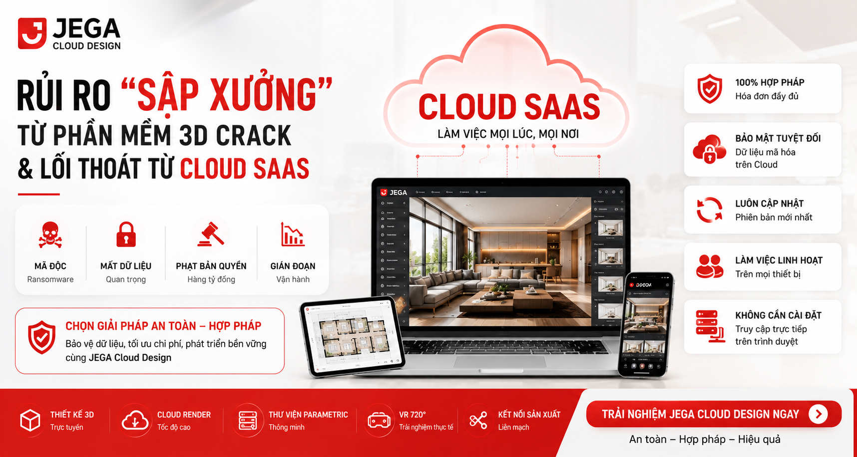 RỦI RO "SẬP XƯỞNG" TỪ PHẦN MỀM THIẾT KẾ 3D CRACK VÀ LỐI THOÁT TỪ NỀN TẢNG CLOUD SAAS