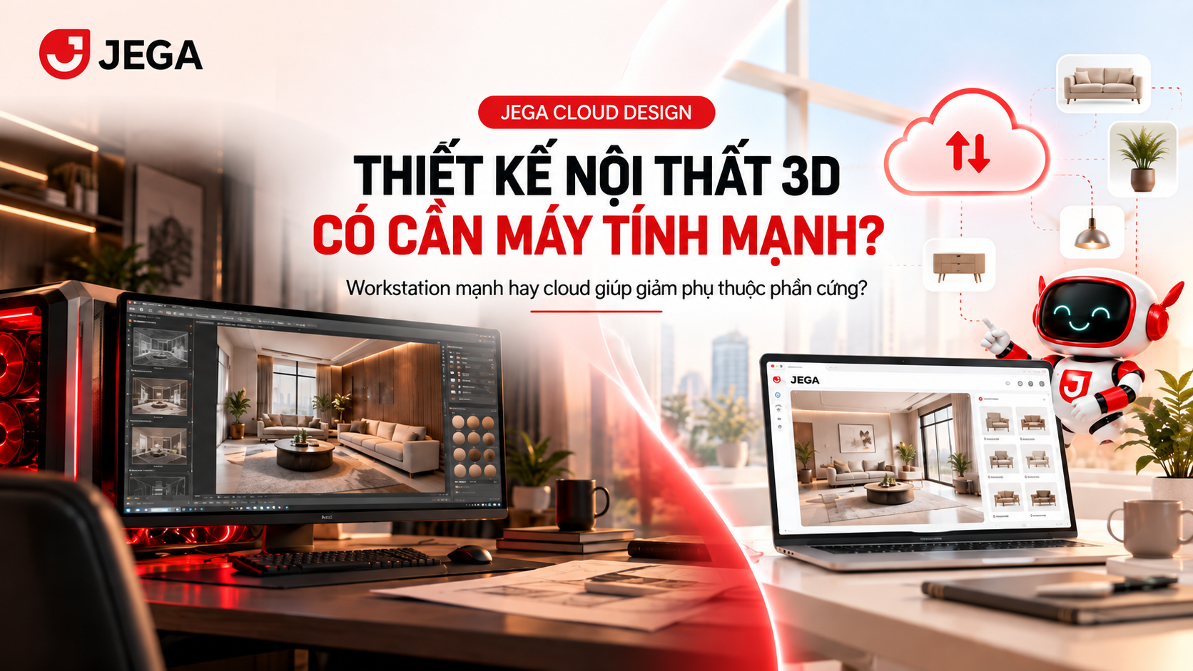 Thiết kế nội thất 3D có cần máy tính cấu hình mạnh?