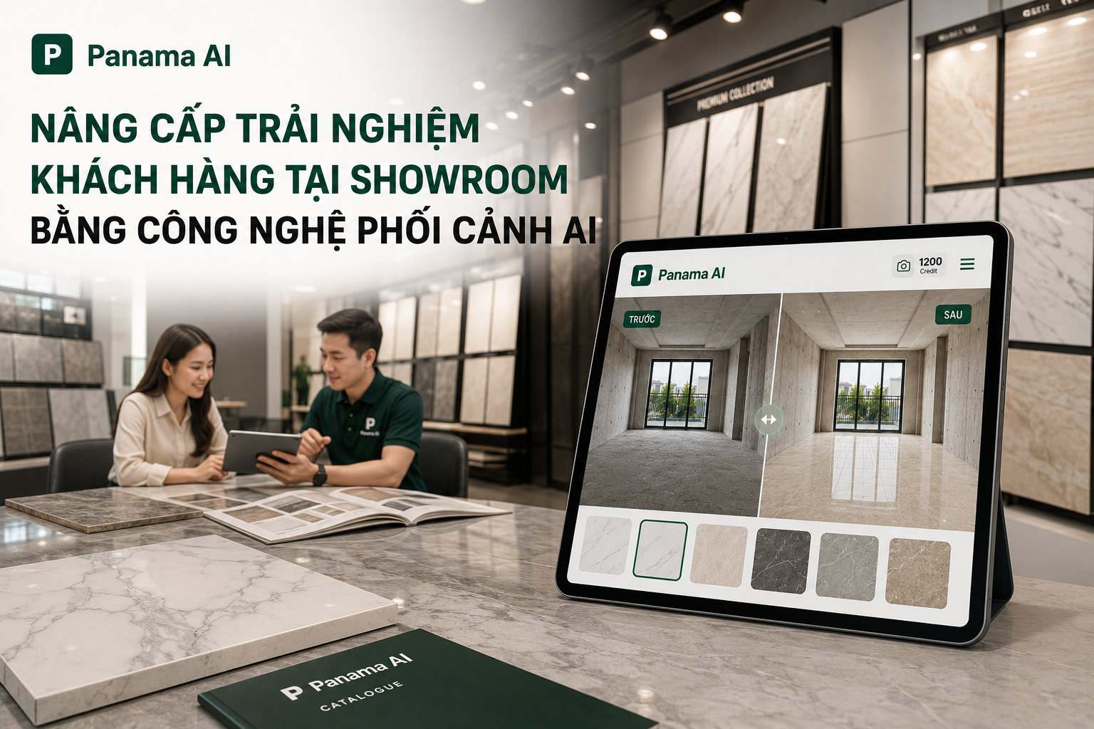 Nâng Cấp Trải Nghiệm Khách Hàng Tại Showroom Vật Liệu Bằng Công Nghệ Phối Cảnh AI (2026)