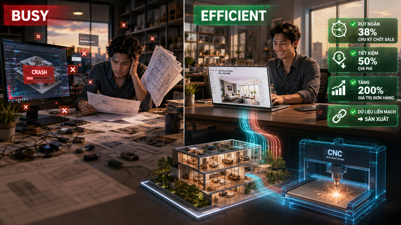 Xưởng Nội Thất Của Bạn Đang "Bận Rộn" Hay Thực Sự "Hiệu Quả"? Bài Toán Tối Ưu Quy Trình