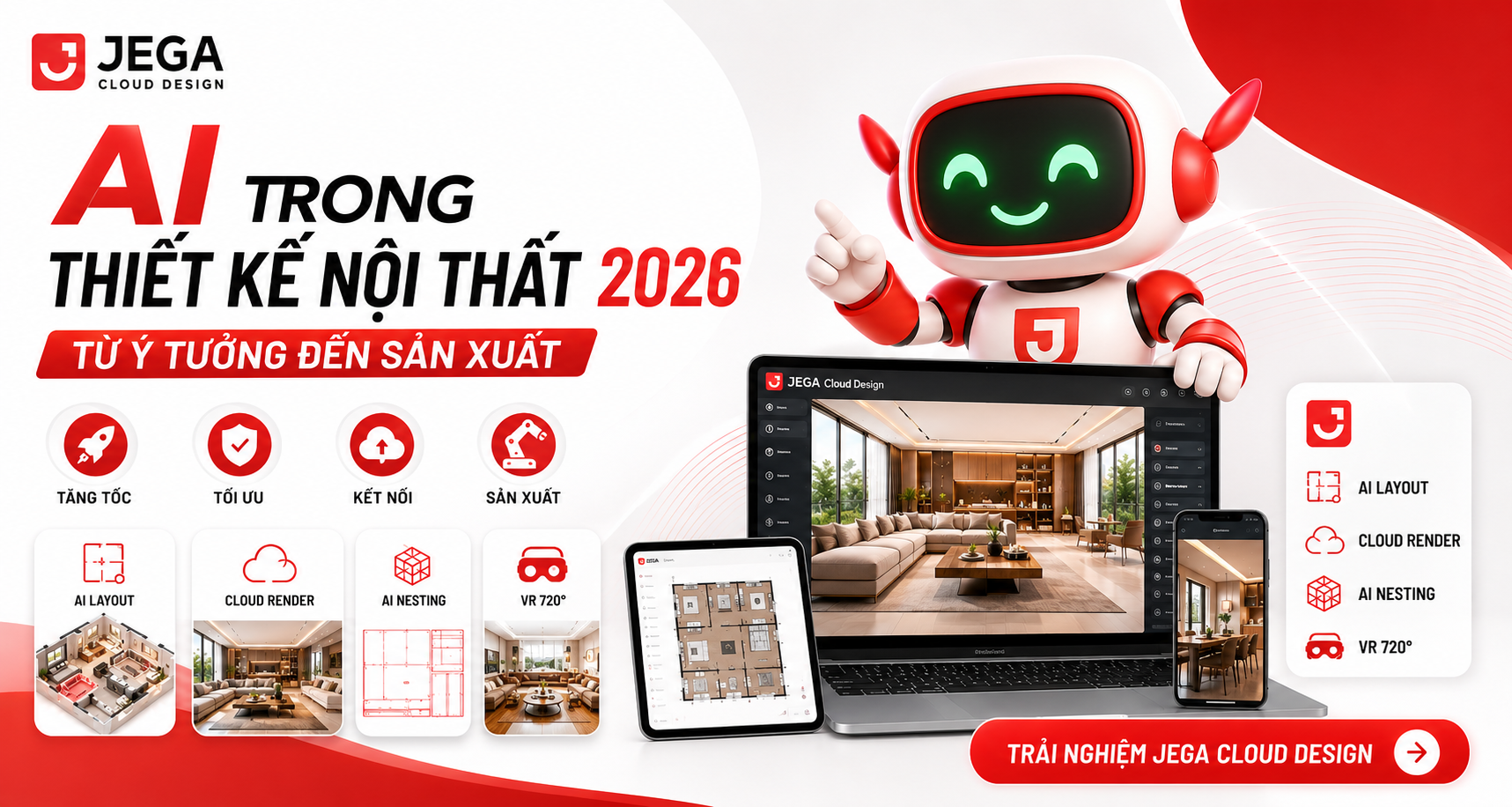 AI TRONG THIẾT KẾ NỘI THẤT 2026: TỪ Ý TƯỞNG ĐẾN SẢN XUẤT TRÊN CÙNG MỘT NỀN TẢNG