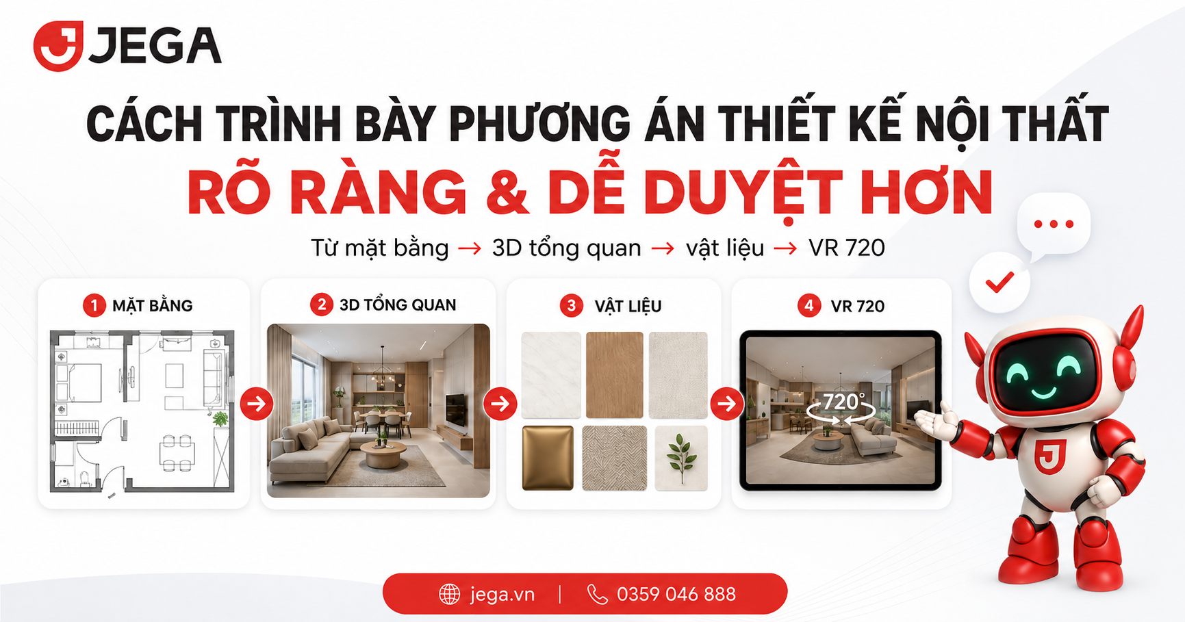 Cách trình bày phương án thiết kế nội thất rõ ràng và dễ duyệt hơn